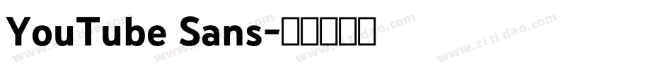 YouTube Sans字体转换